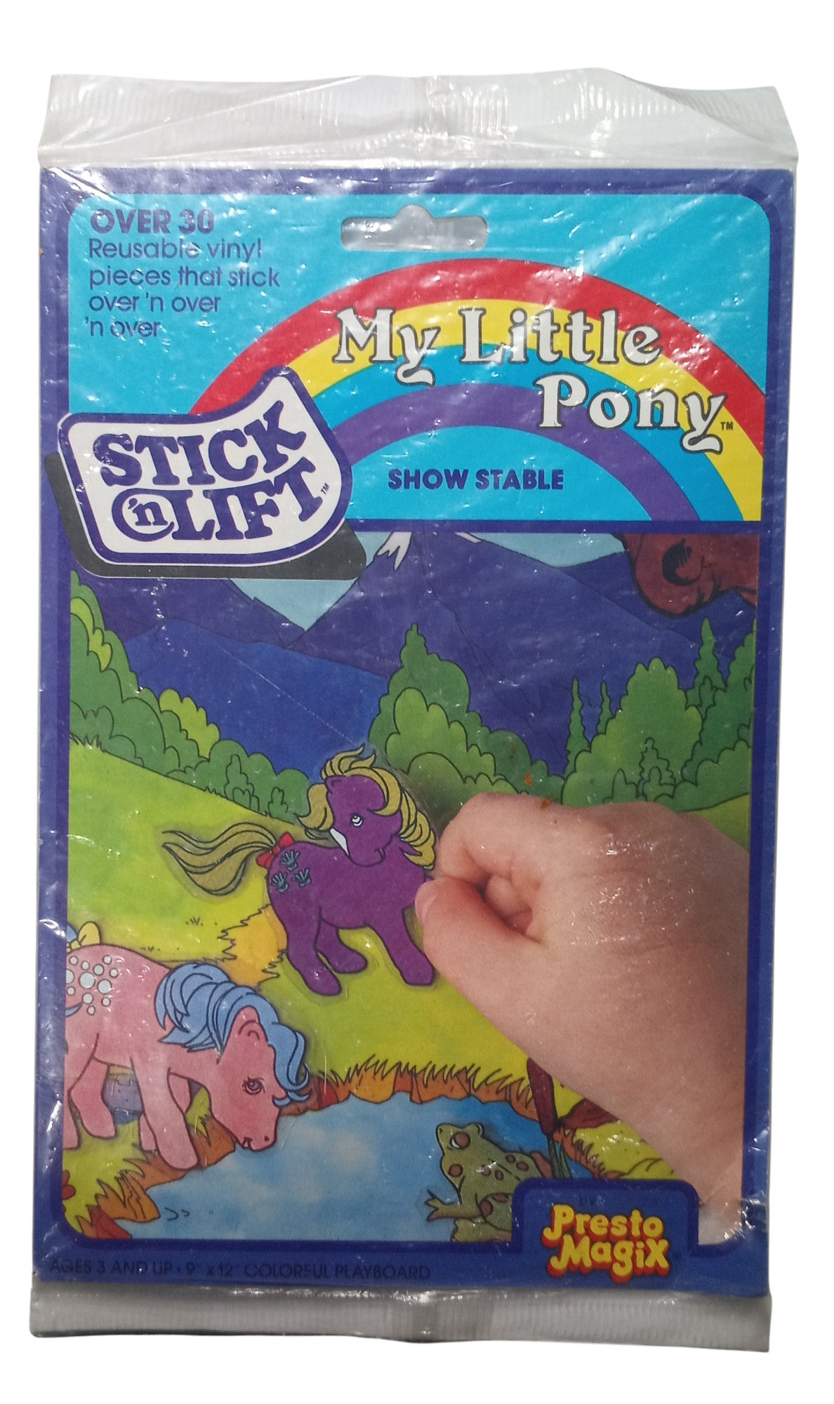 1983 Presto Magix Stick N Lift My Little Pony Show Stable - Reusable Stickers