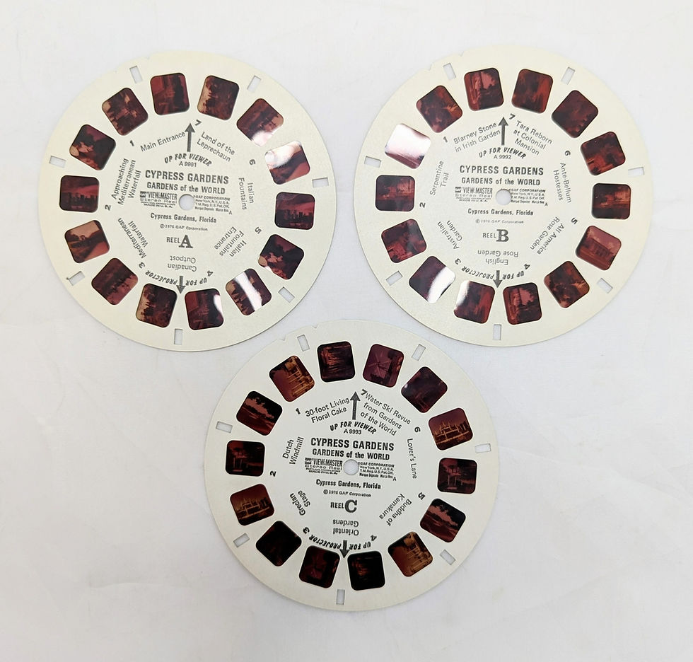Thumbnail: 1976 GAF View-Master Cypress Gardens 21 Stereo Pictures 3 Reel Pack