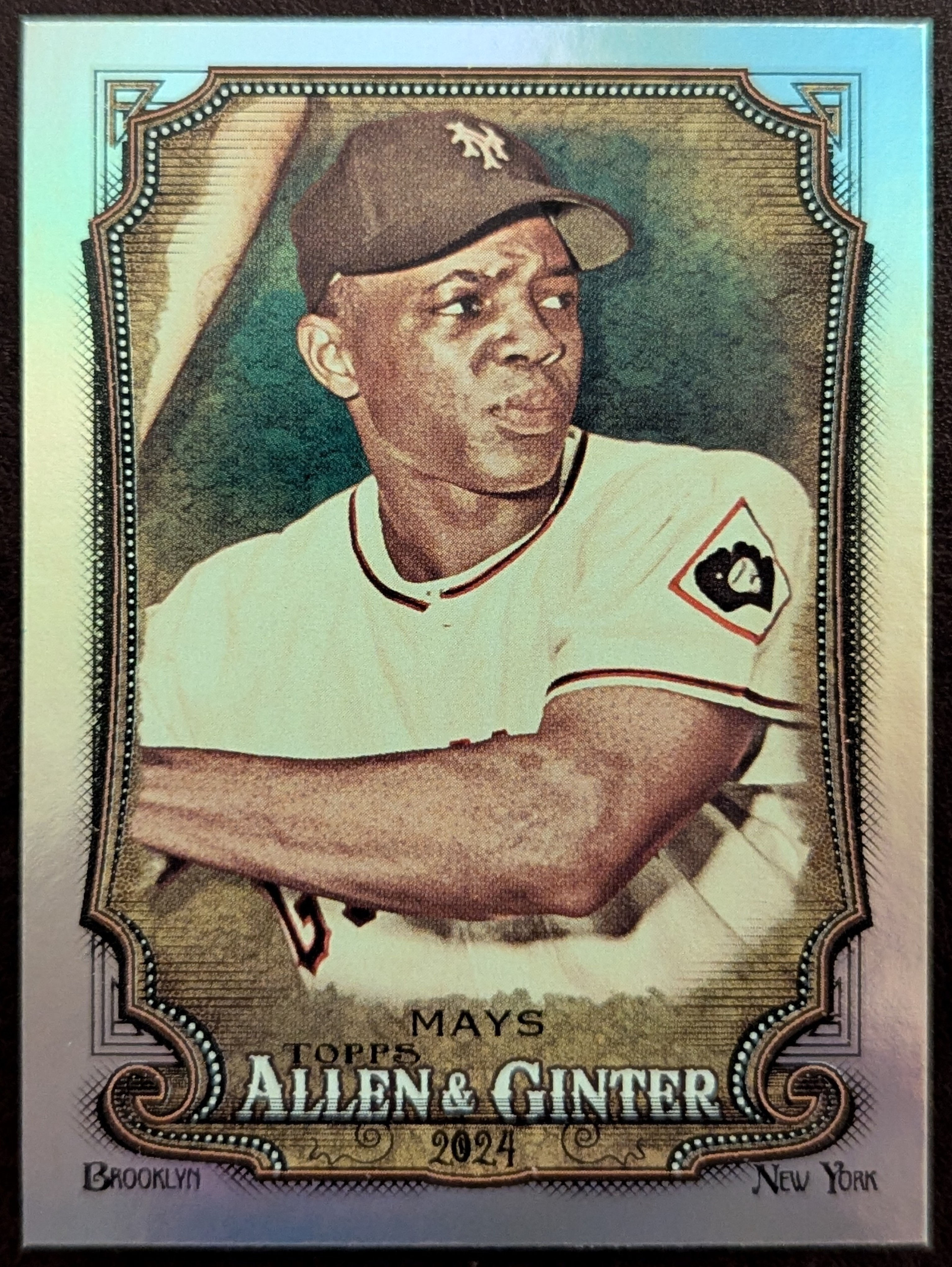 2024 Topps Allen & Ginter Willie Mays #118 Hot Box Silver Foil New York Giants