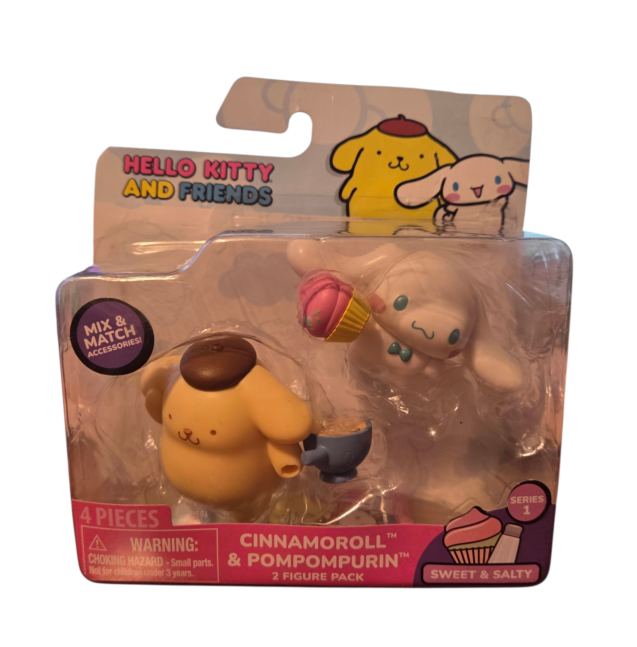 Hello Kitty And Friends Cinnamoroll & Pompompurin Sweet & Salty 2 Pack