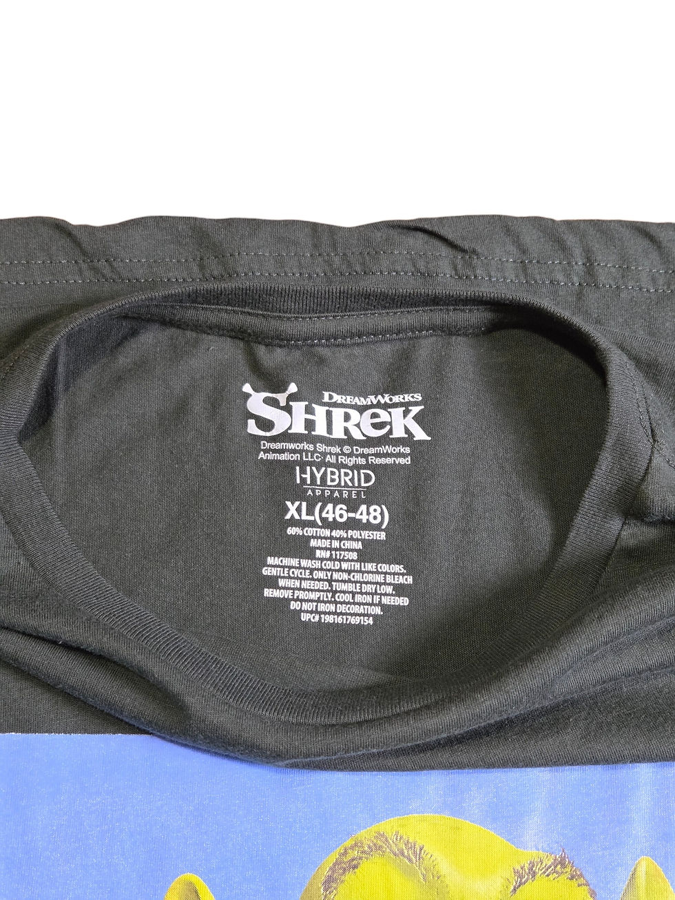 Thumbnail: Hybrid Apparel DreamWorks Shrek No Pinching Black Graphic T-Shirt Size XL