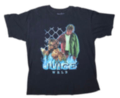 Juice WRLD Shirt Streetwear Hip Hop Rap Black Graphic Tee T-Shirt XL