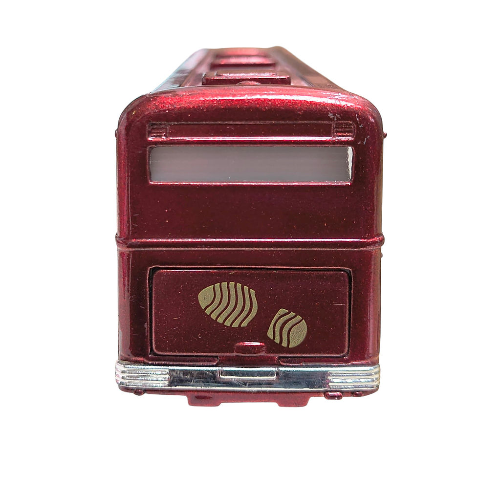 Thumbnail: Cigiochi City Bus Red Foot Track #18 Pull Back Bus Diecast