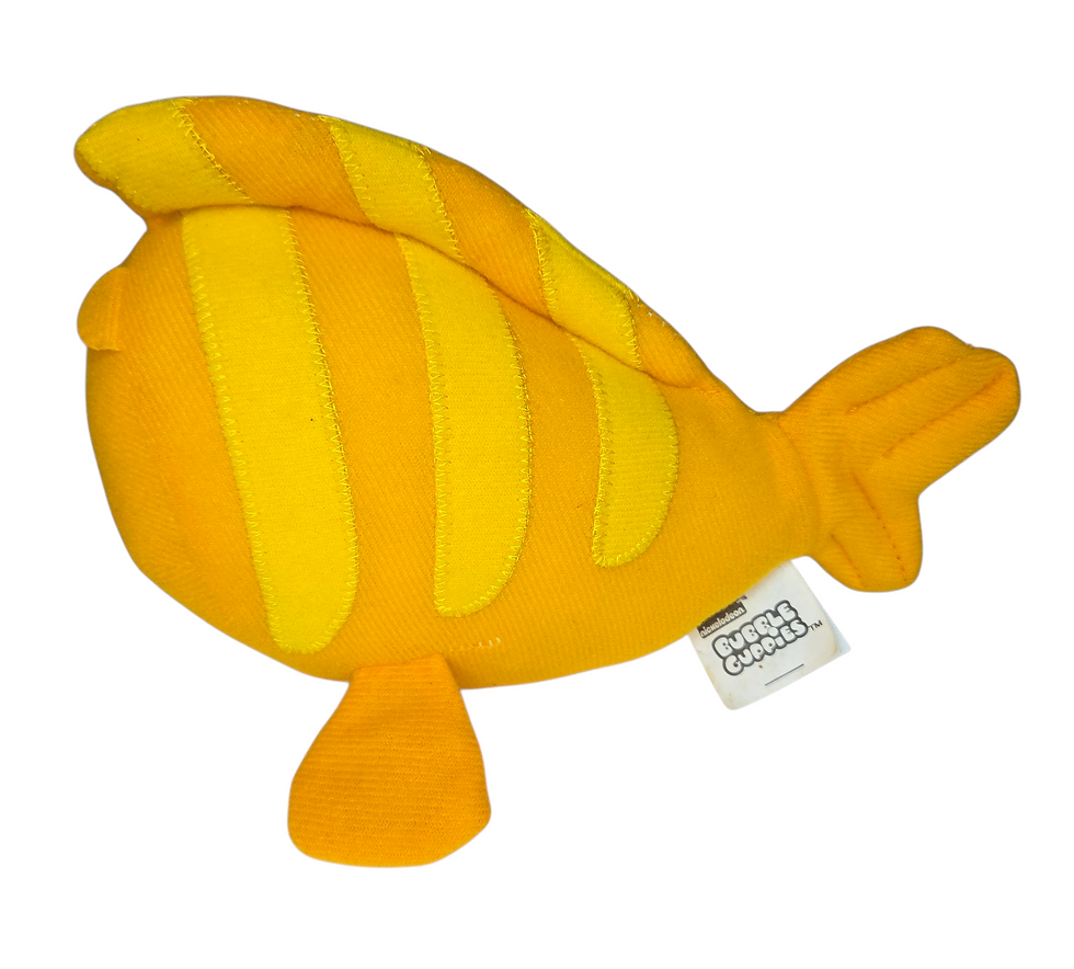 Thumbnail: 2013 Nanco Nickelodeon Bubble Guppies 6" Mr Grouper Fish Plush Stuffed Animal