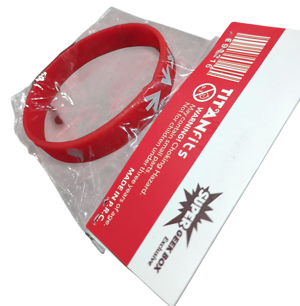 Thumbnail: Super Geek Box Titanfits Gaming Combo Breaker Silicone Bracelet - DT