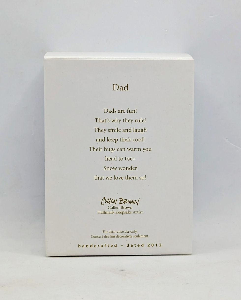 Thumbnail: 2012 Hallmark Keepsake Dad - Dad Snow Cone Ornament