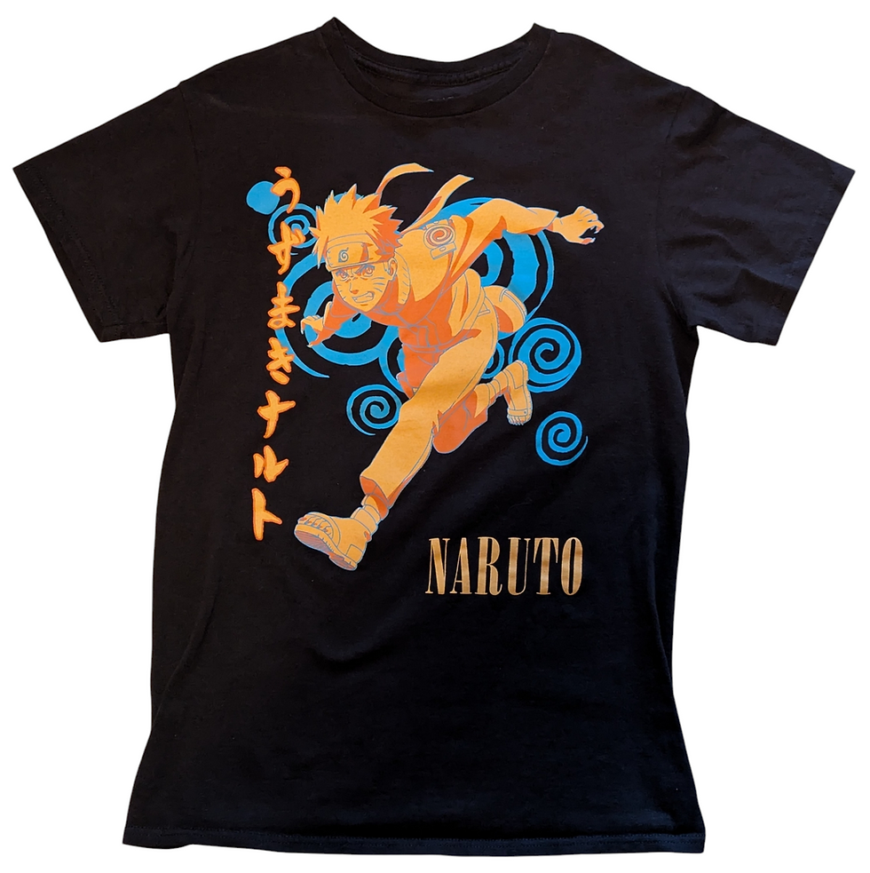2002 Masashi Kishimoto 2007 Shippuden Collection Naruto Anime T-Shirt Small