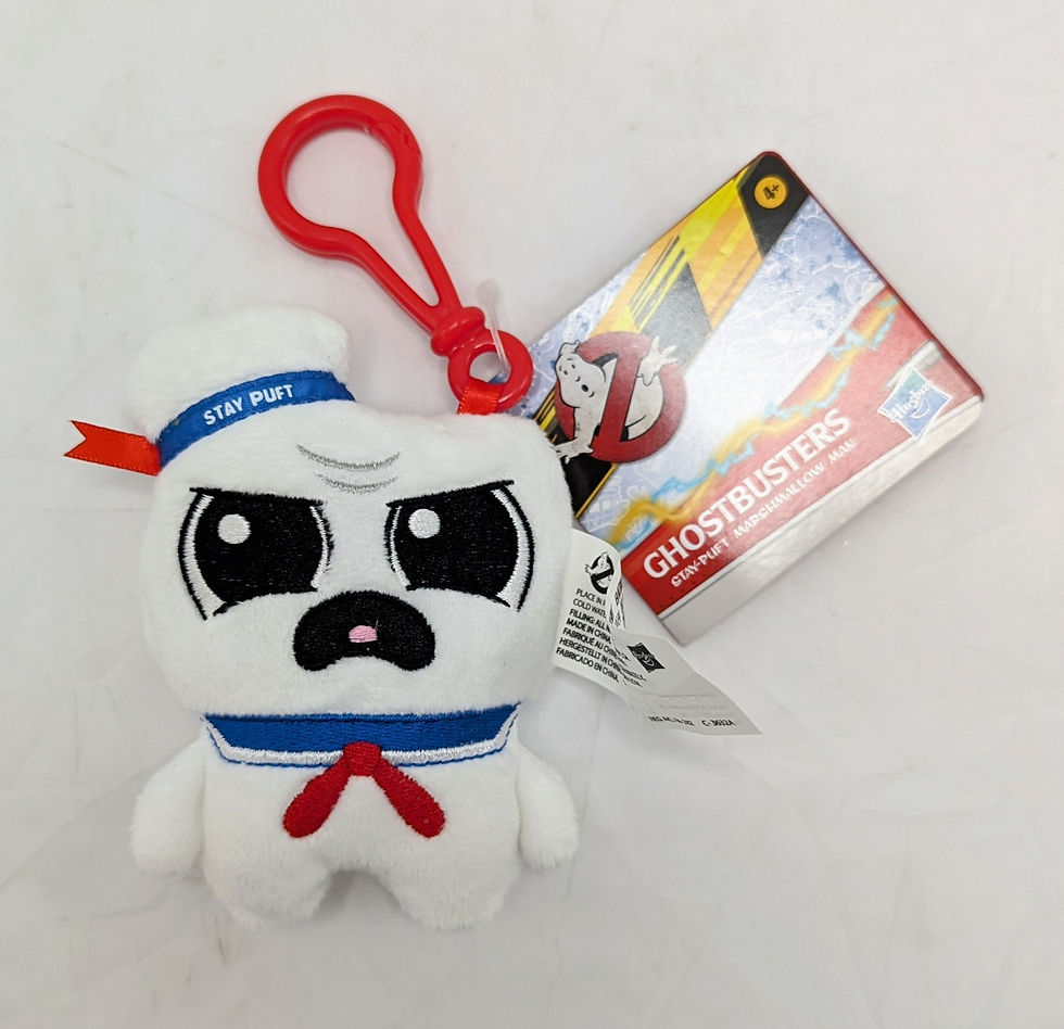 2020 Hasbro Ghostbusters Stay-Puft Marshmallow Man Plush Bag Clip 5 inch