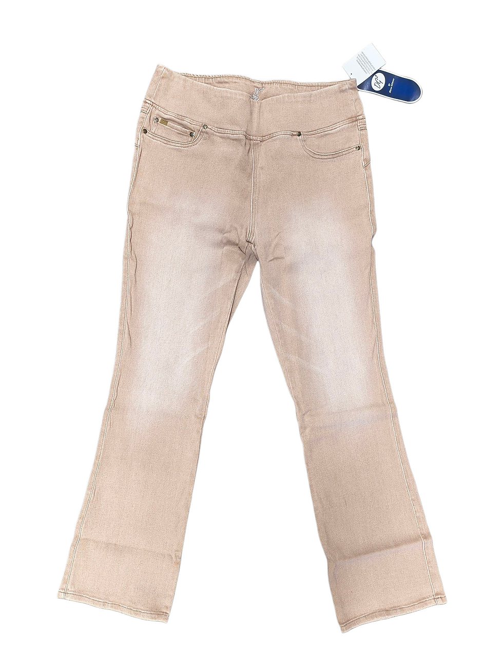 DG2 by Diane Gilman Camel Bootcut Distressed Pants Size Large Style 393085