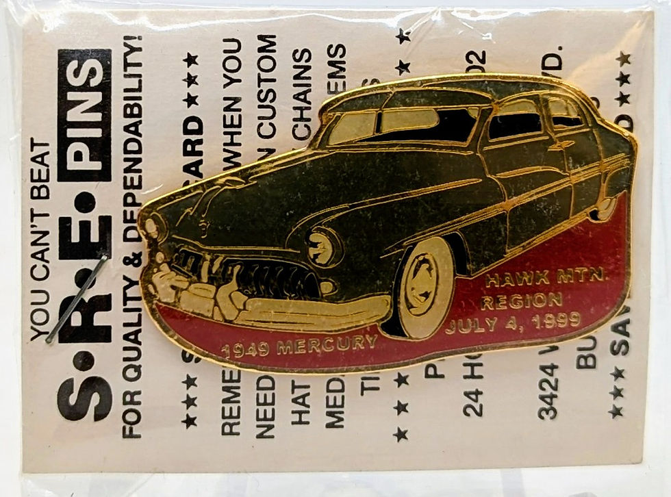 Thumbnail: SRE July 1999 Hawk Mountain Region 1949 Mercury Enamel Pin