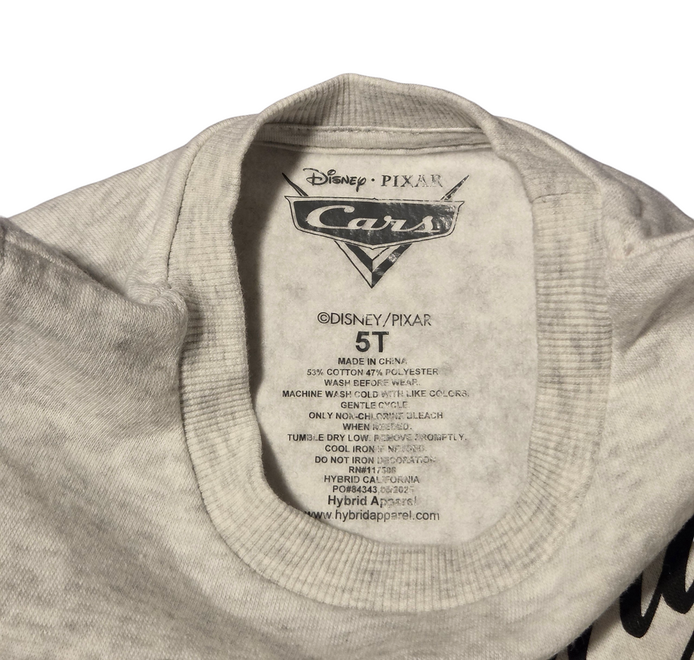 Thumbnail: Disney Pixar Cars Lightning McQueen Piston Cup Champion Sweatshirt 5T