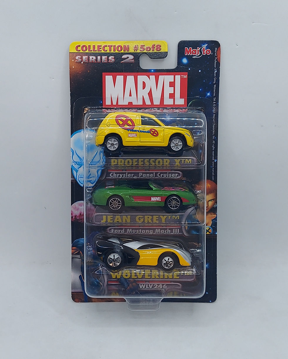 2003 Maisto Marvel Collection 5\8 Professor X, Jean Grey, Wolverine
