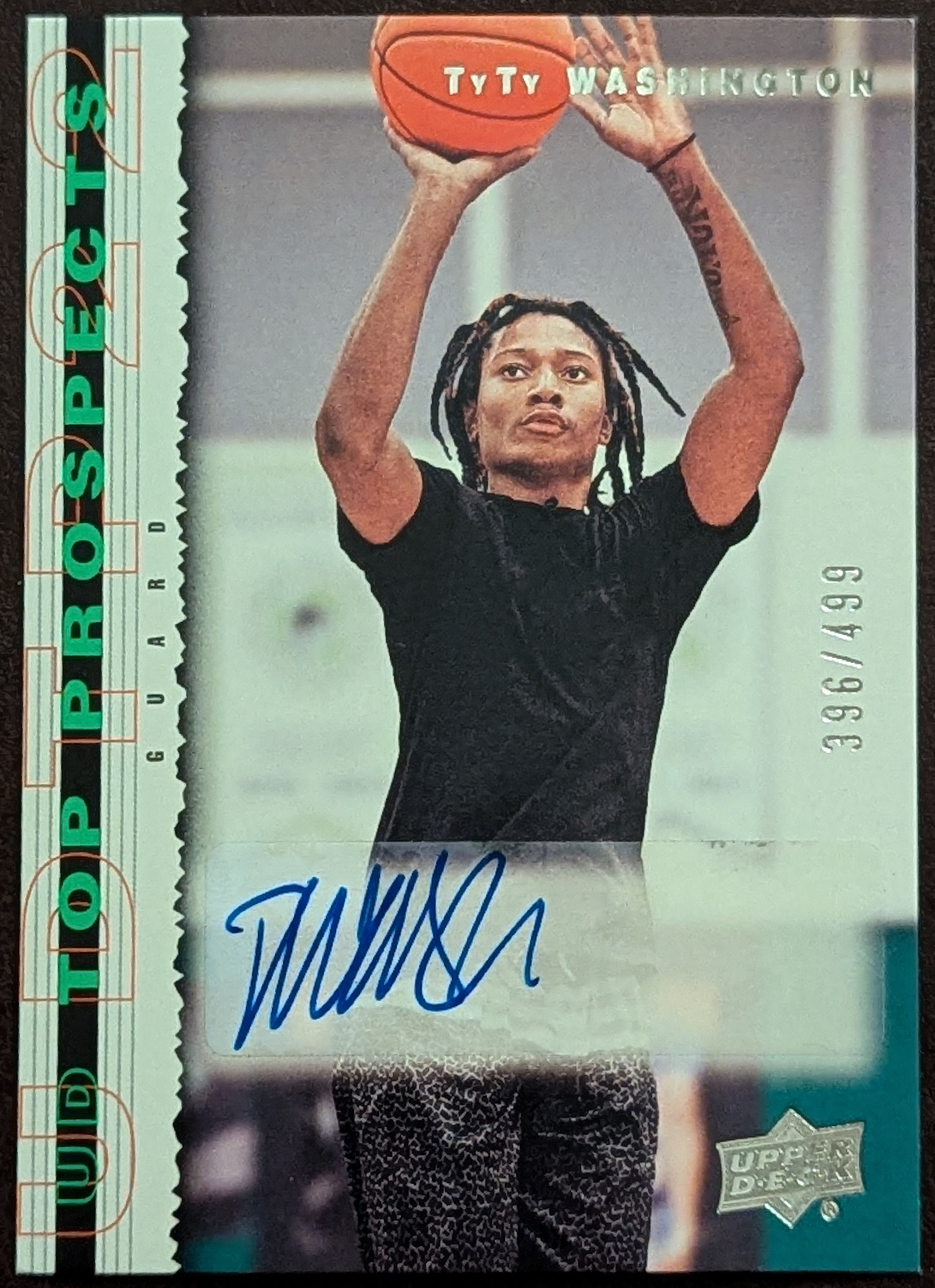 2022 Upper Deck Goodwin Champions /499 TyTy Washington Jr Ty Rookie Auto RC