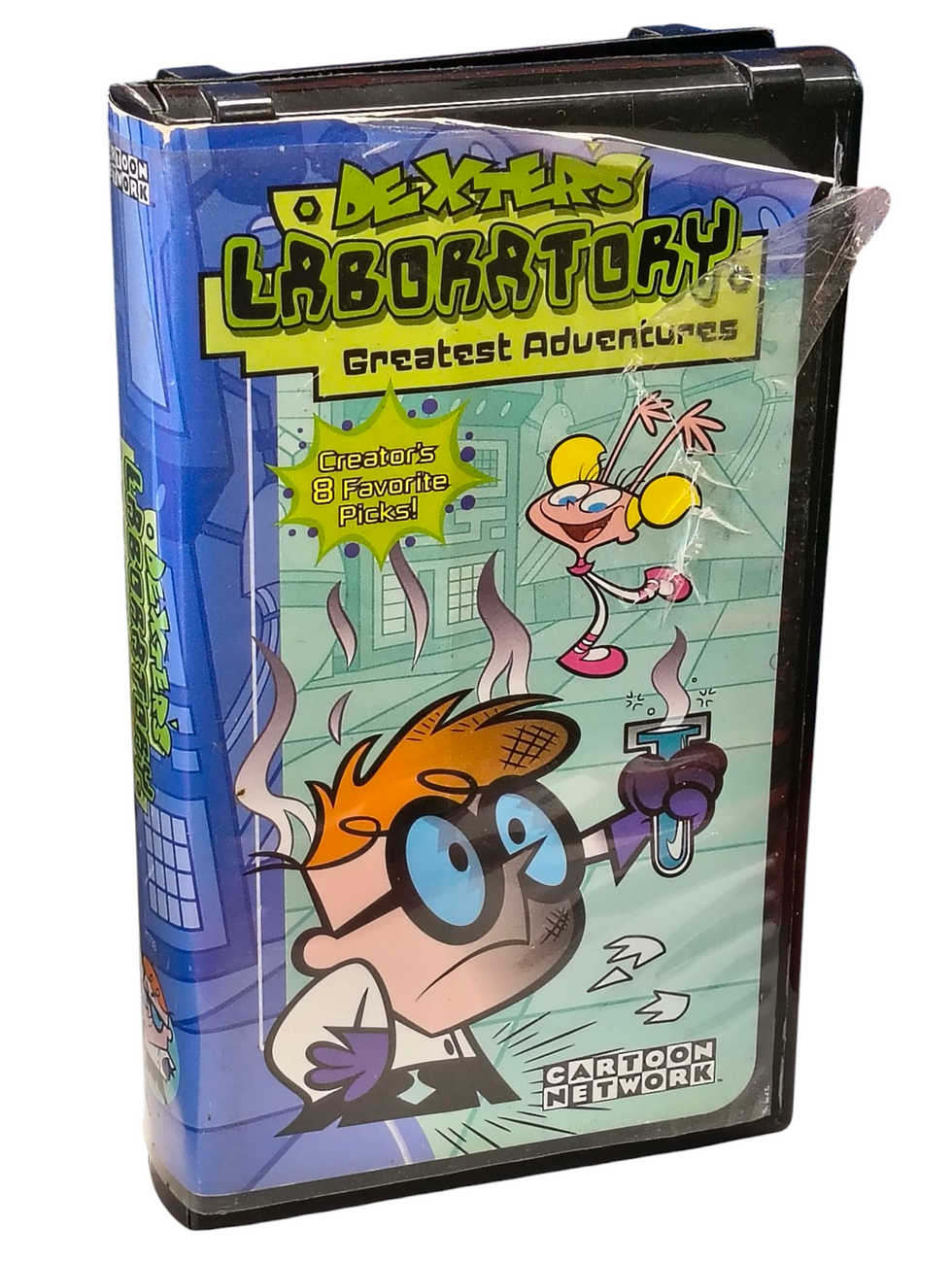 2001 Cartoon Network Dexters Laboratory Greatest Adventures VHS Tape Clamshell