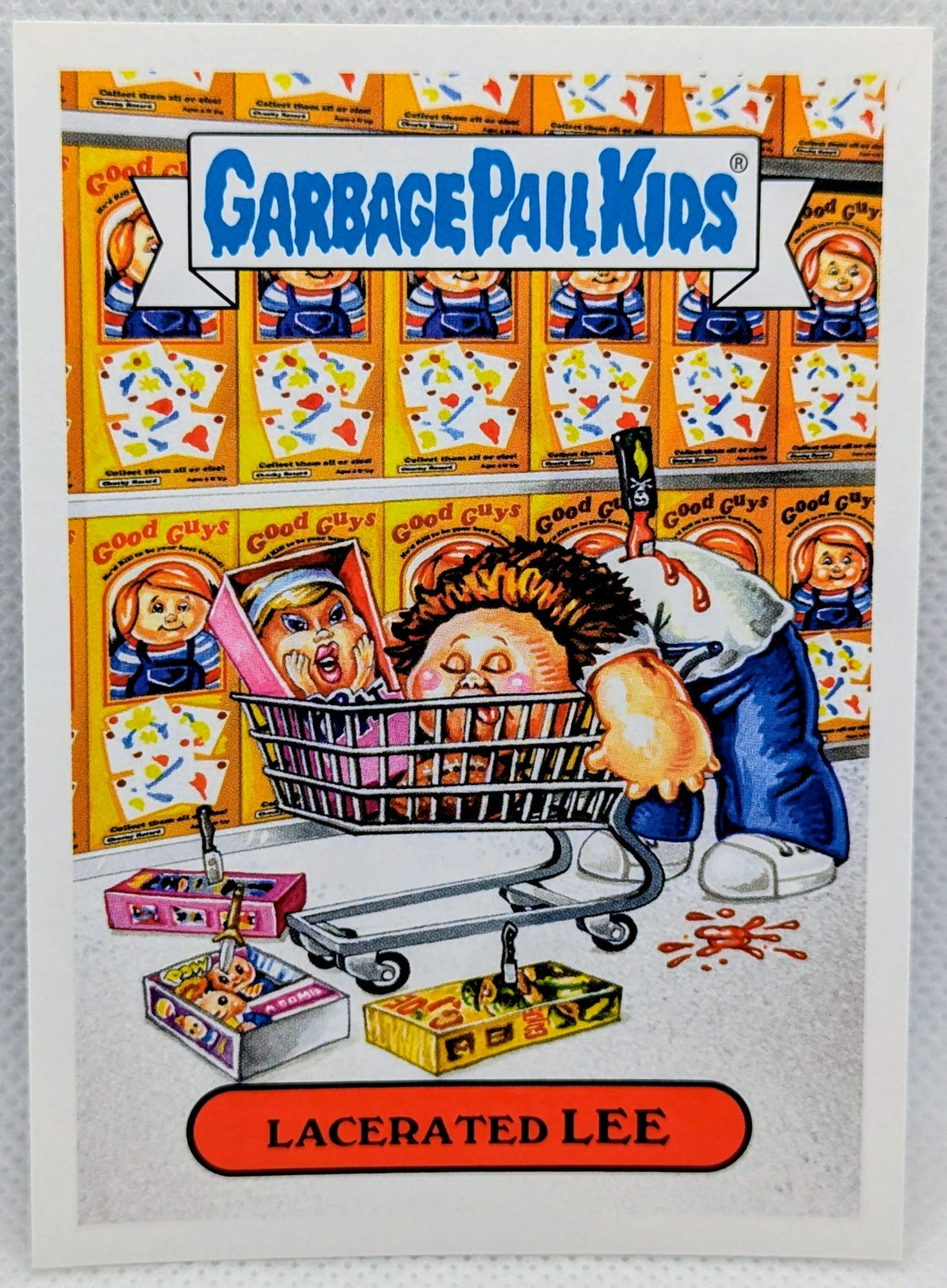 2019 Garbage Pail Kids Horror-Ible Horror Victims 1a Lacerated Lee