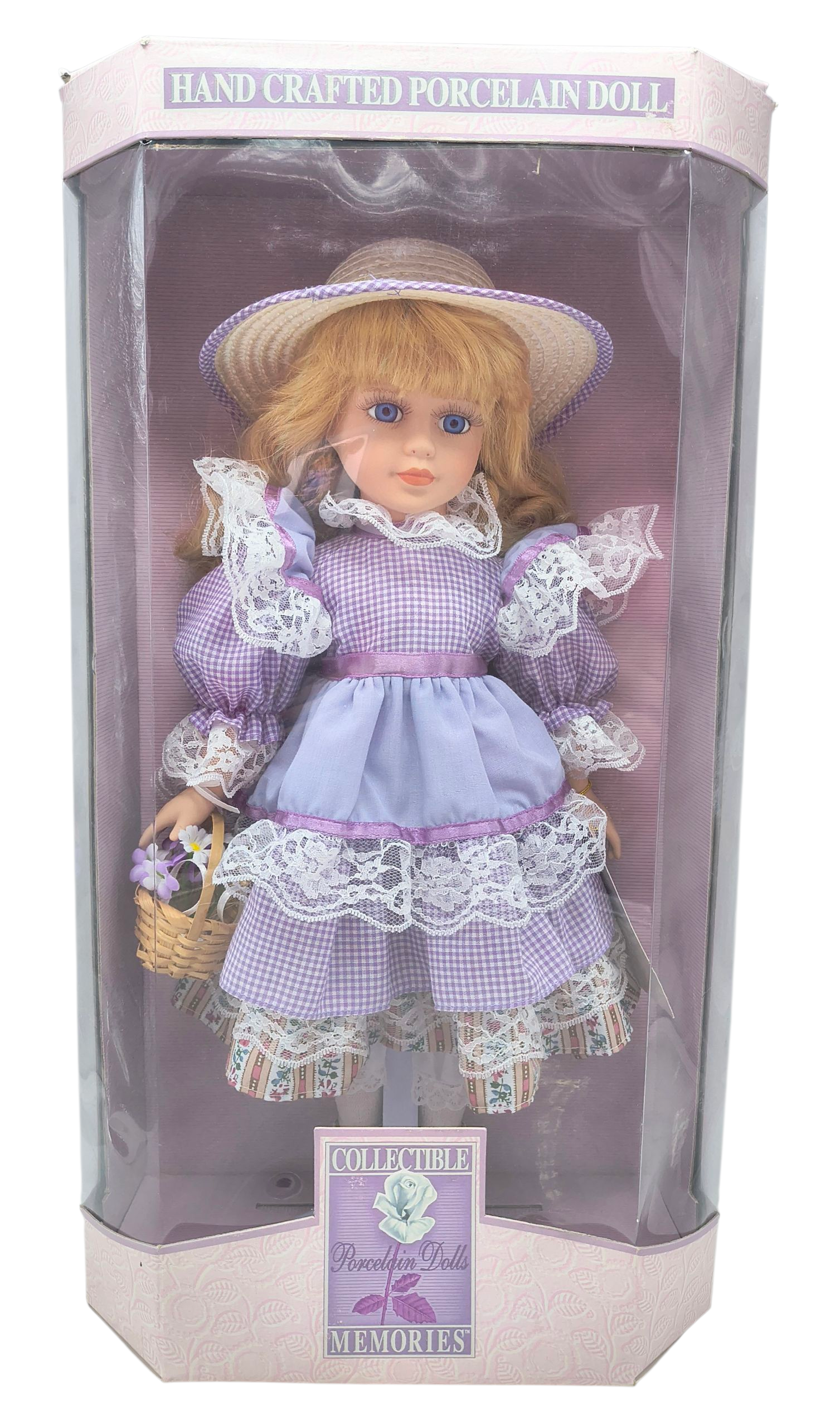 Kmart Exclusive Collectible Memories Limited Edition Porcelain Doll w/ Basket
