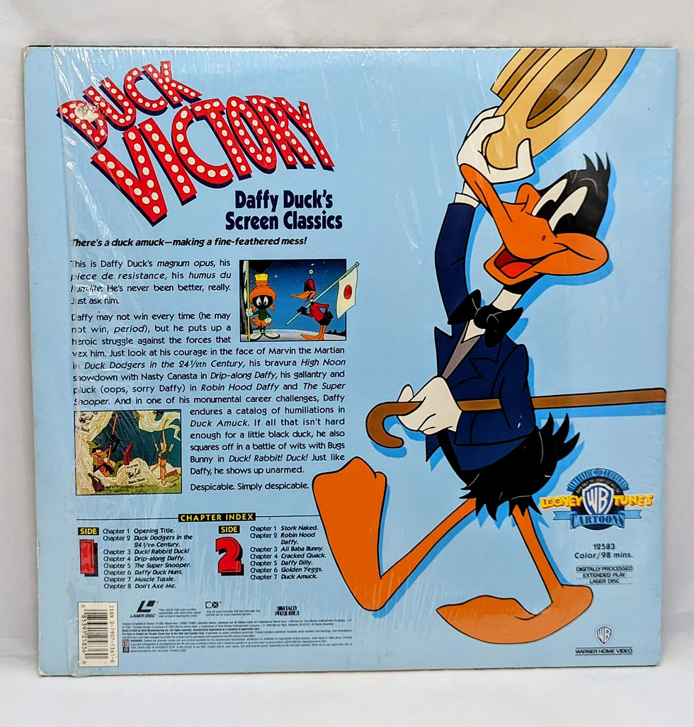 Thumbnail: 1992 Warner Duck Victory Daffy Duck's Screen Classics Laserdisc 12583