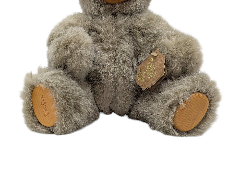 Thumbnail: 1989 The Good Company Robert Raikes Cookie Posable Wooden Face Teddy Bear 12inch