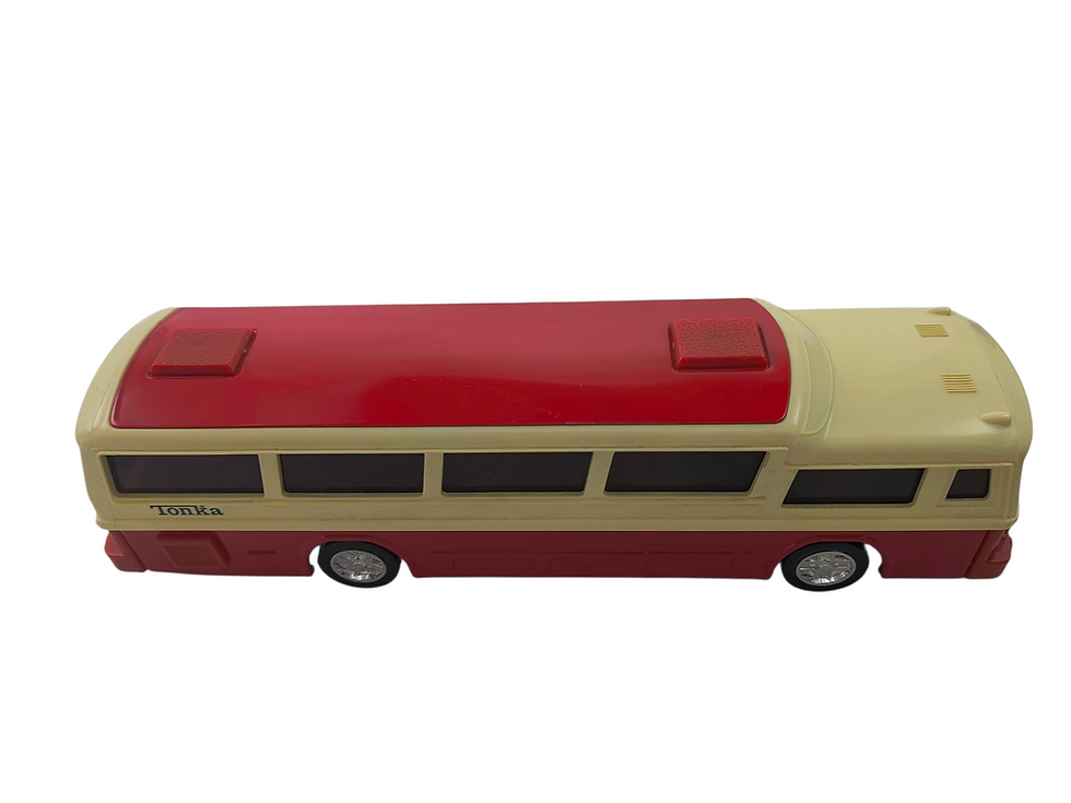 Thumbnail: Japan Made Tonka DX 6256 Deluxe Pressed Steel Bus