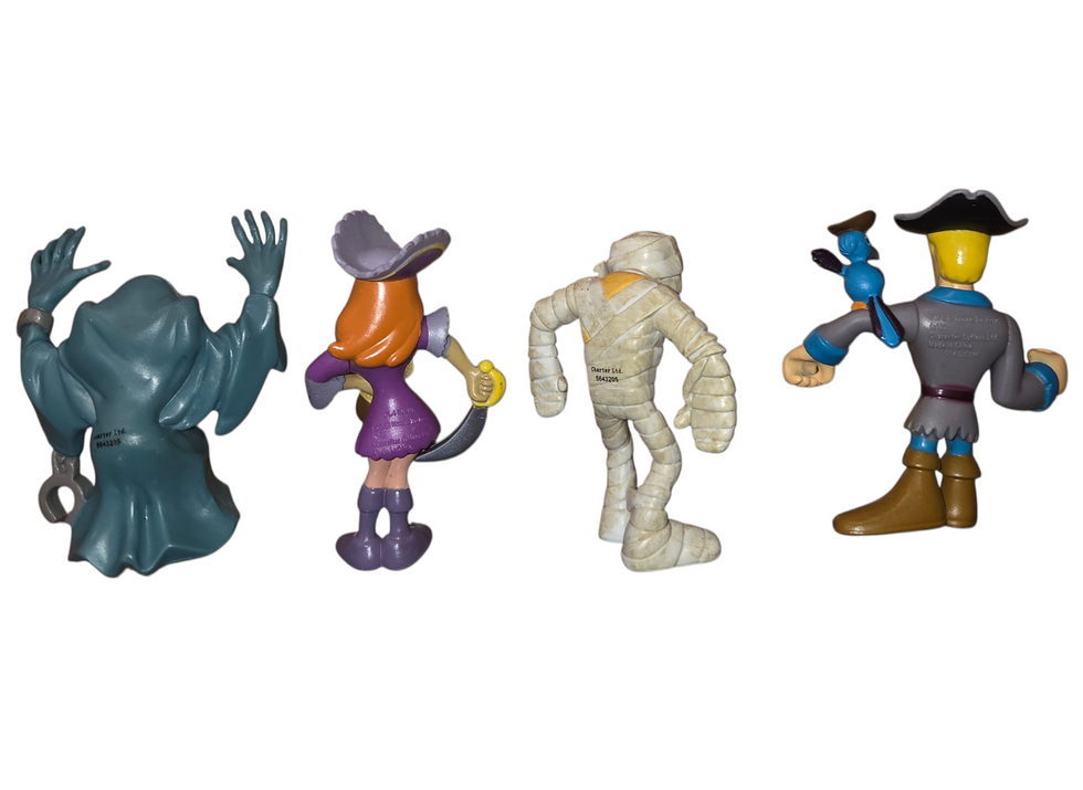 Thumbnail: Scooby Doo Pirate 2.5" Action Figures PVC 4 Piece Fred Daphne Mummy Ghoul