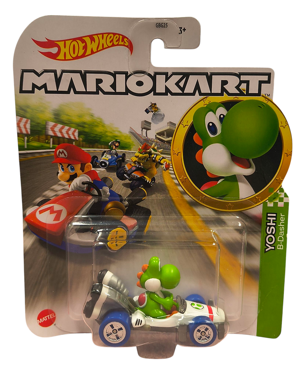 2020 Mattel Hot Wheels MarioKart Yoshi B-Dasher 1:64 Diecast