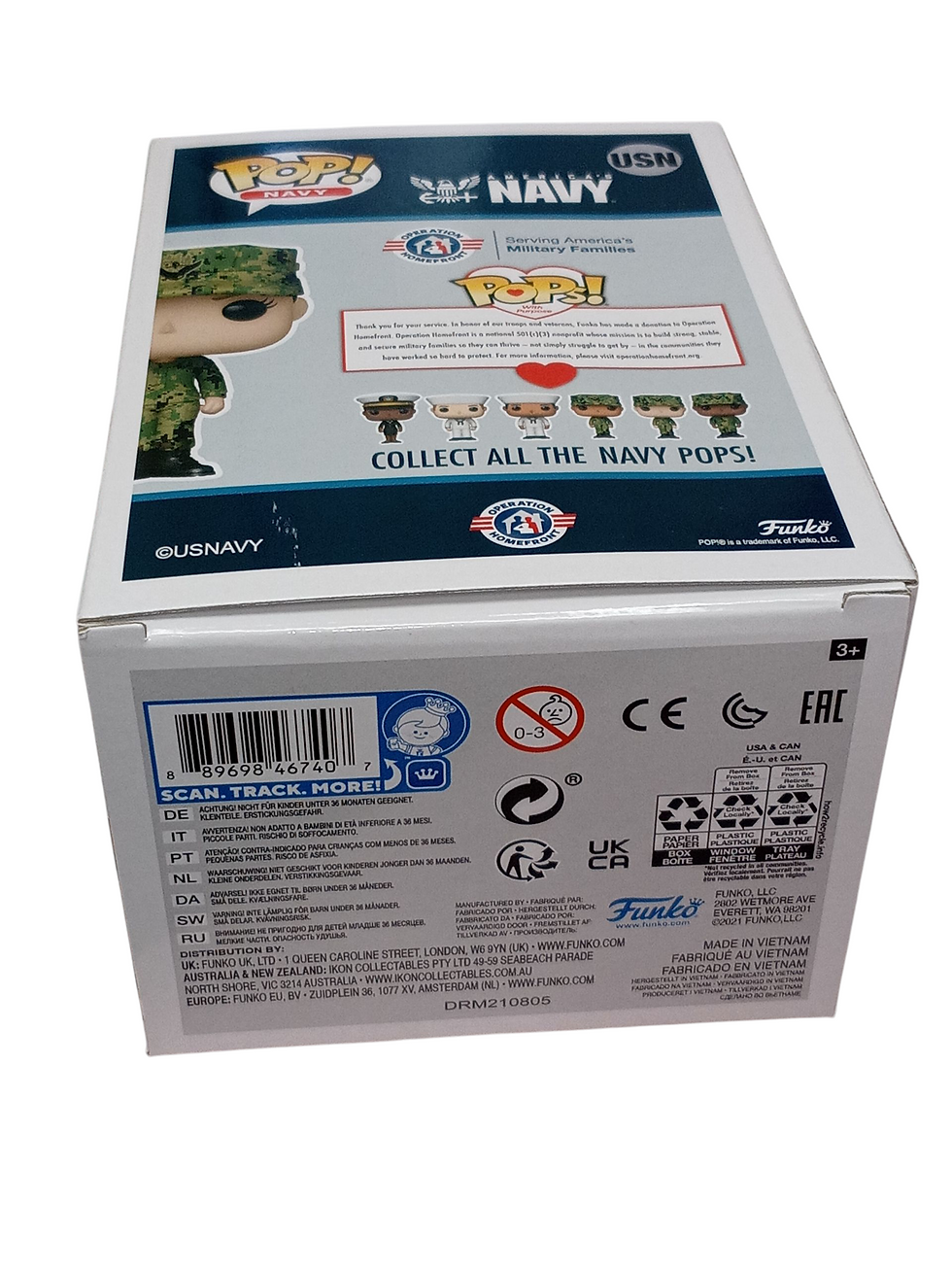 Thumbnail: Funko Pop! U.S. Navy Female Sailor USN Pops With A Purpose Vinyl Figure