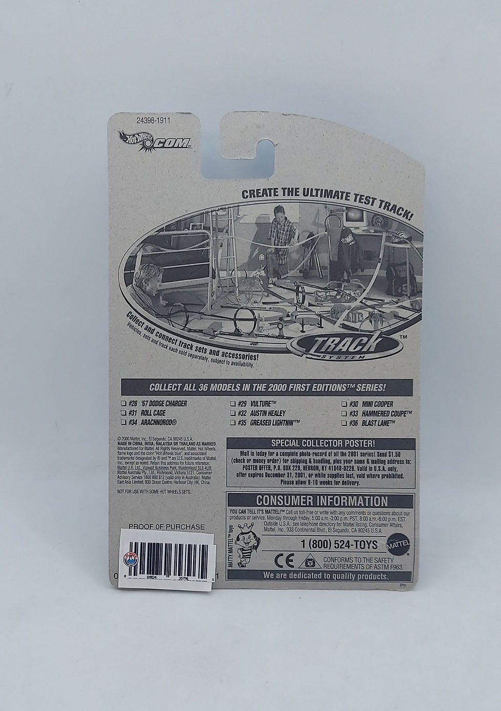 Thumbnail: 2000 Hot Wheels 2000 First Edition Arachnorod #094