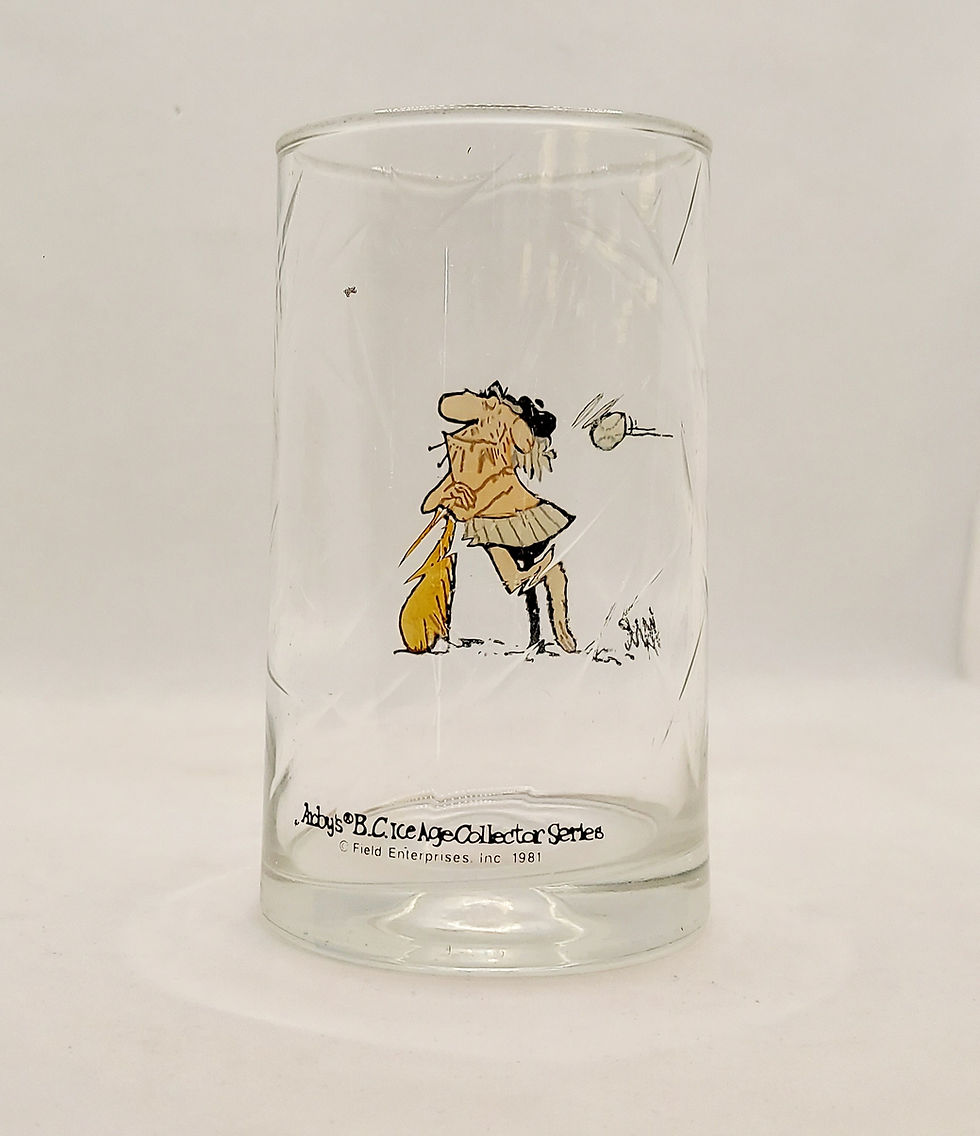 Thumbnail: 1981 Arby's BC Ice Age Comic Collector Glass Baseball Wiley Johnny Hart