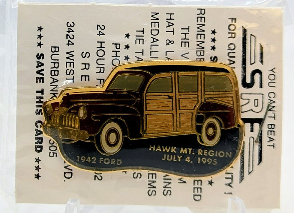 Thumbnail: SRE July 1995 Hawk Mountain Region 1942 Ford Enamel Pin