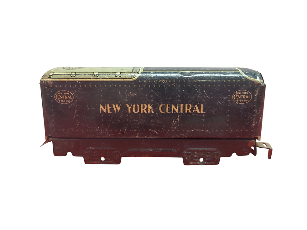 Marx New York Central #551 Tender Black Tin O Scale 4 Wheel Tab & Slot