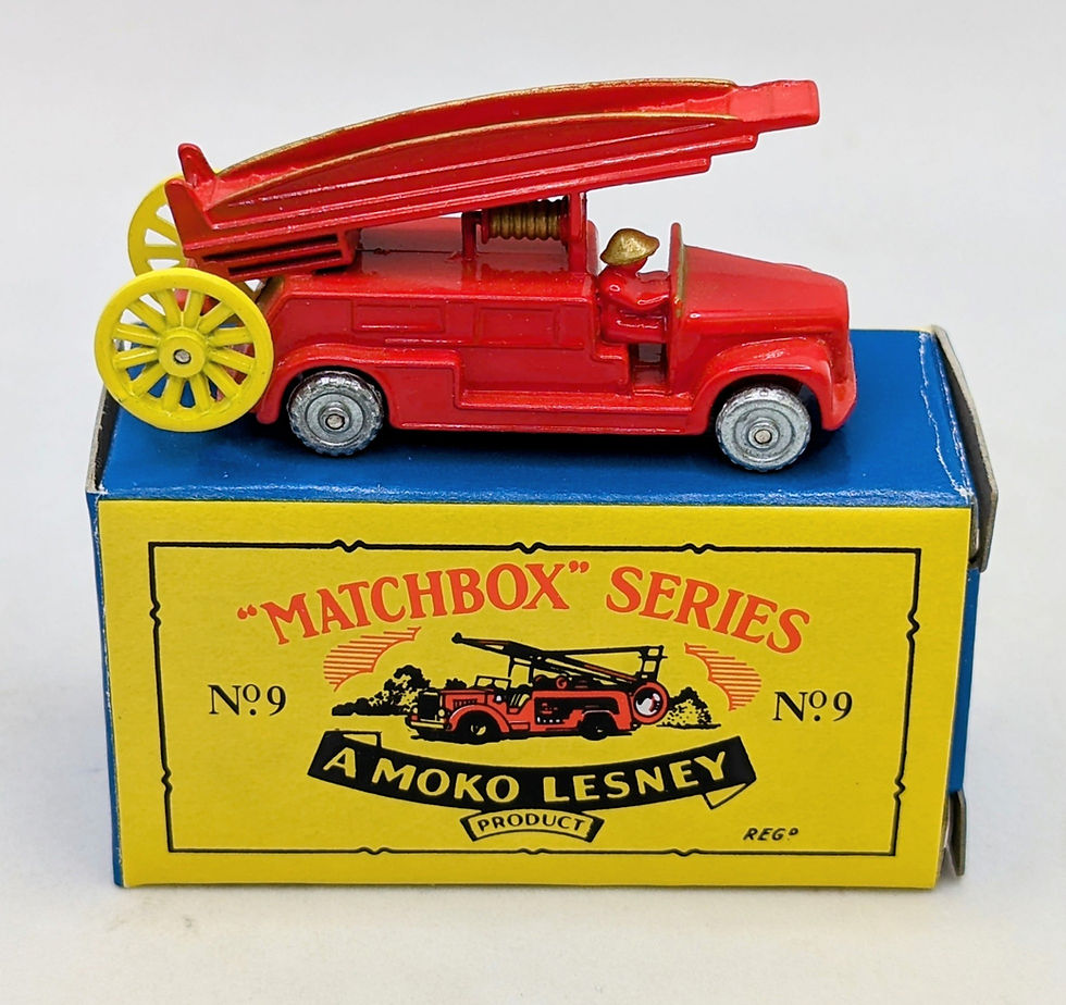 Thumbnail: 1988 Matchbox Series No. 9 Firetruck Diecast With Box