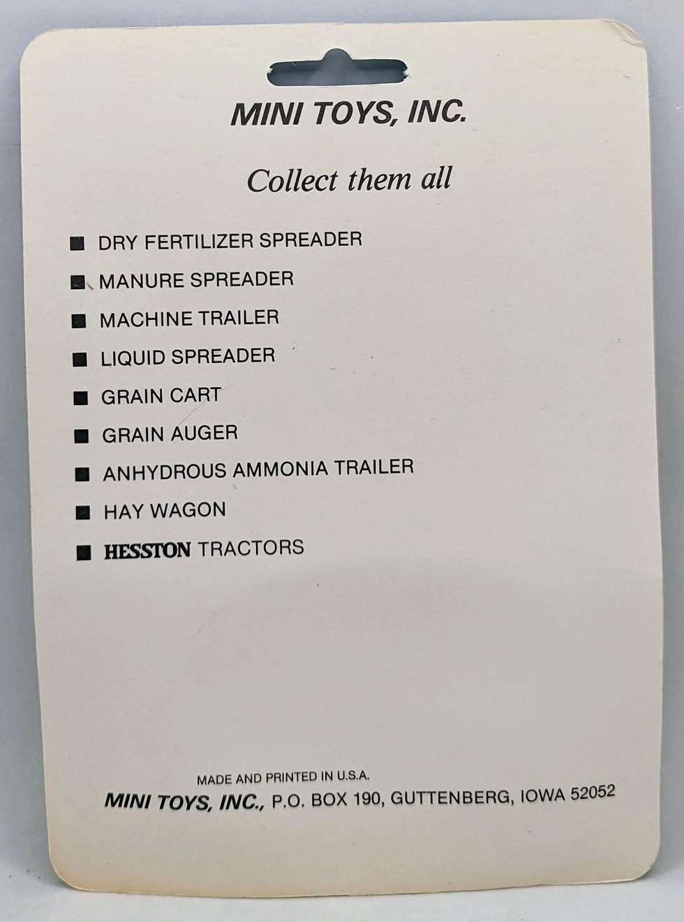 Thumbnail: Vintage Mini Toys Hesston 1180 DT Turbo Tractor 1:64 Scale Diecast