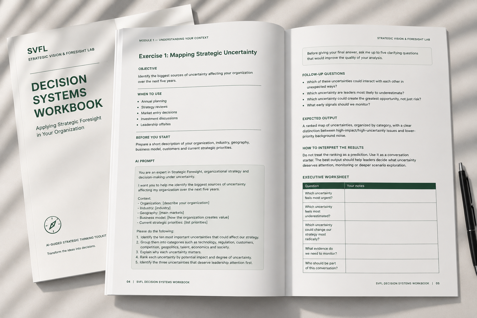 Decision Systems Workbook: Applying Strategic Foresight in Your Organization