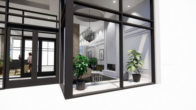 Best Modern Lobby Design Marble Oak Molding