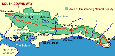 south-downs map