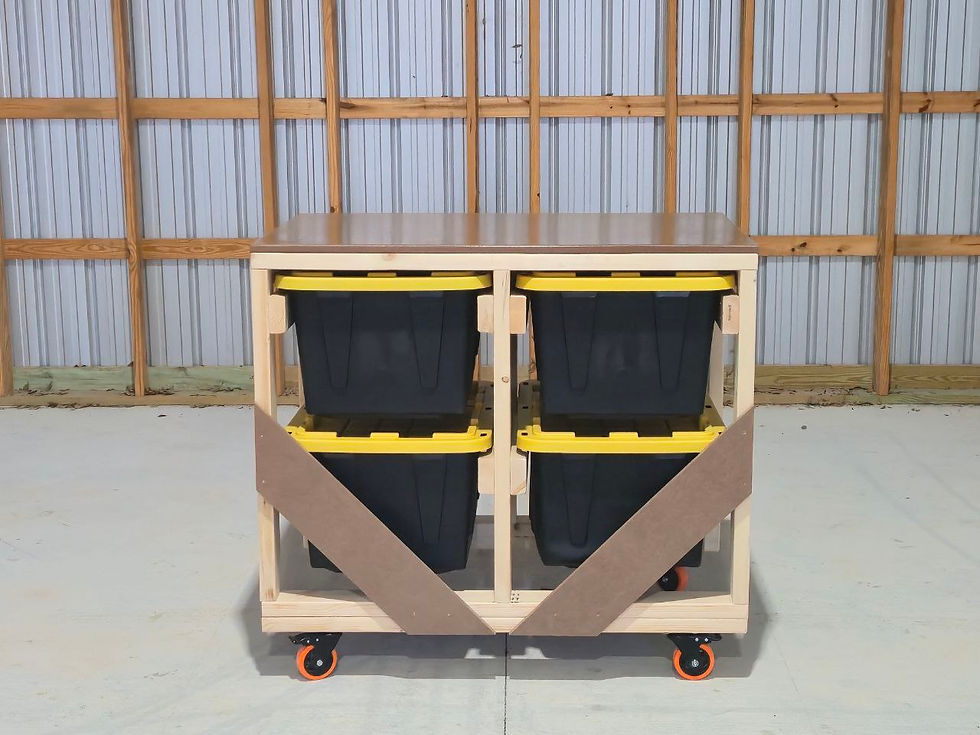 Thumbnail: 2x2 Tote Rack & Workbench 