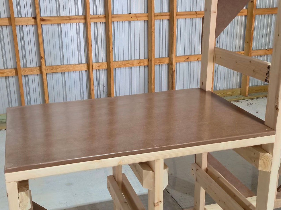 Thumbnail: 2x4, 2x2 Tote Rack & Workbench Hybrid - Left