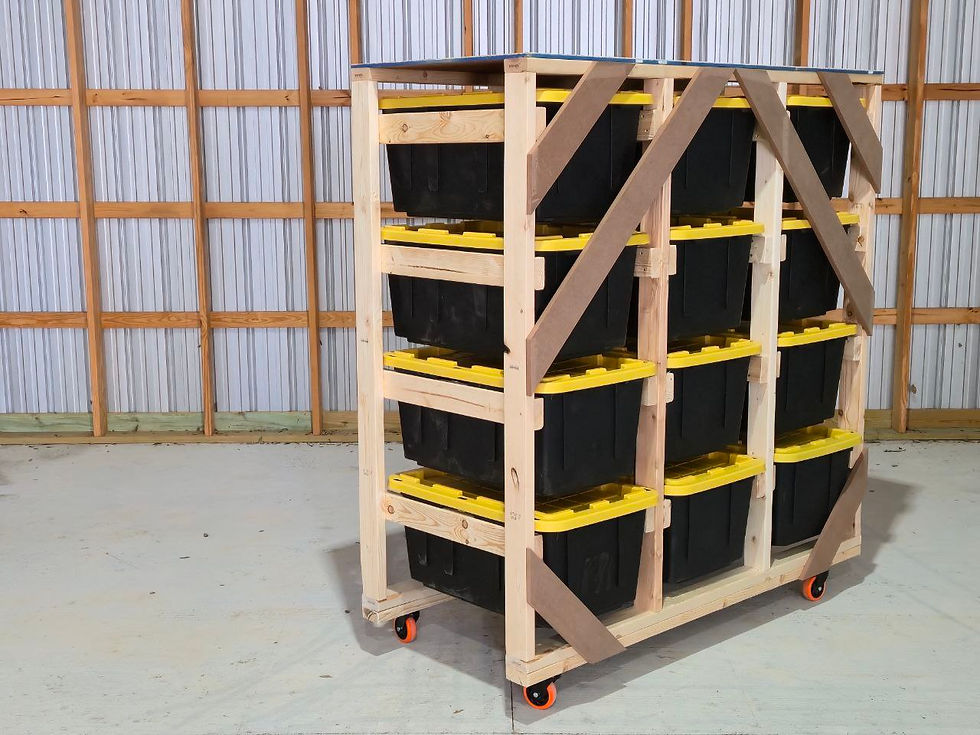 Thumbnail: 3x4 Tote Rack