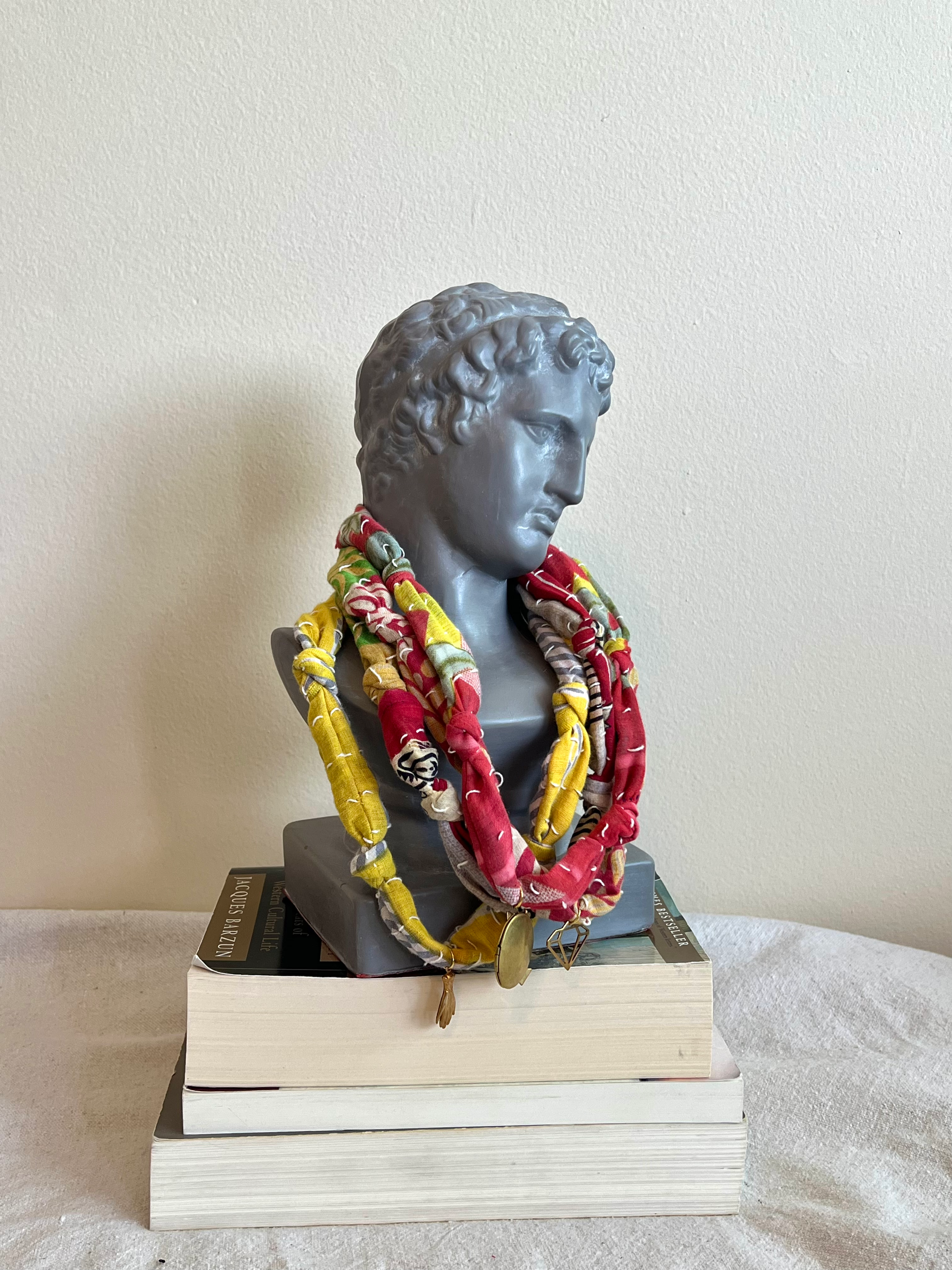 Textile Necklace- 10"