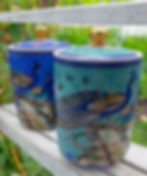 Peacock Ceramic Jars