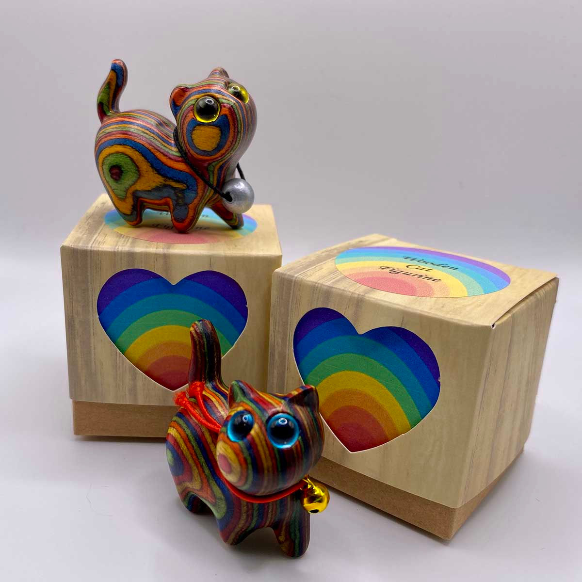 Rainbow wood cat