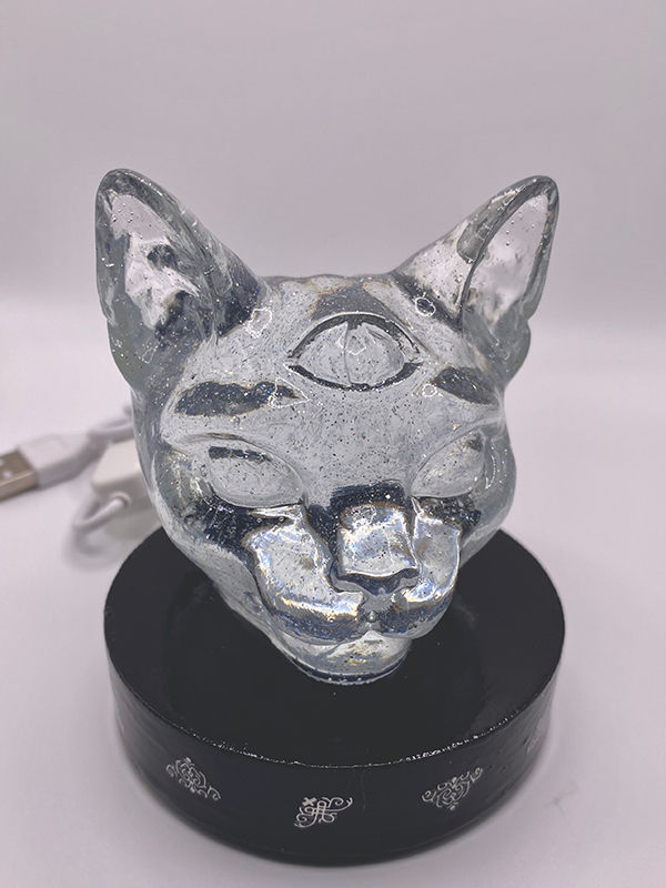 Cat with 3rd eye night light
