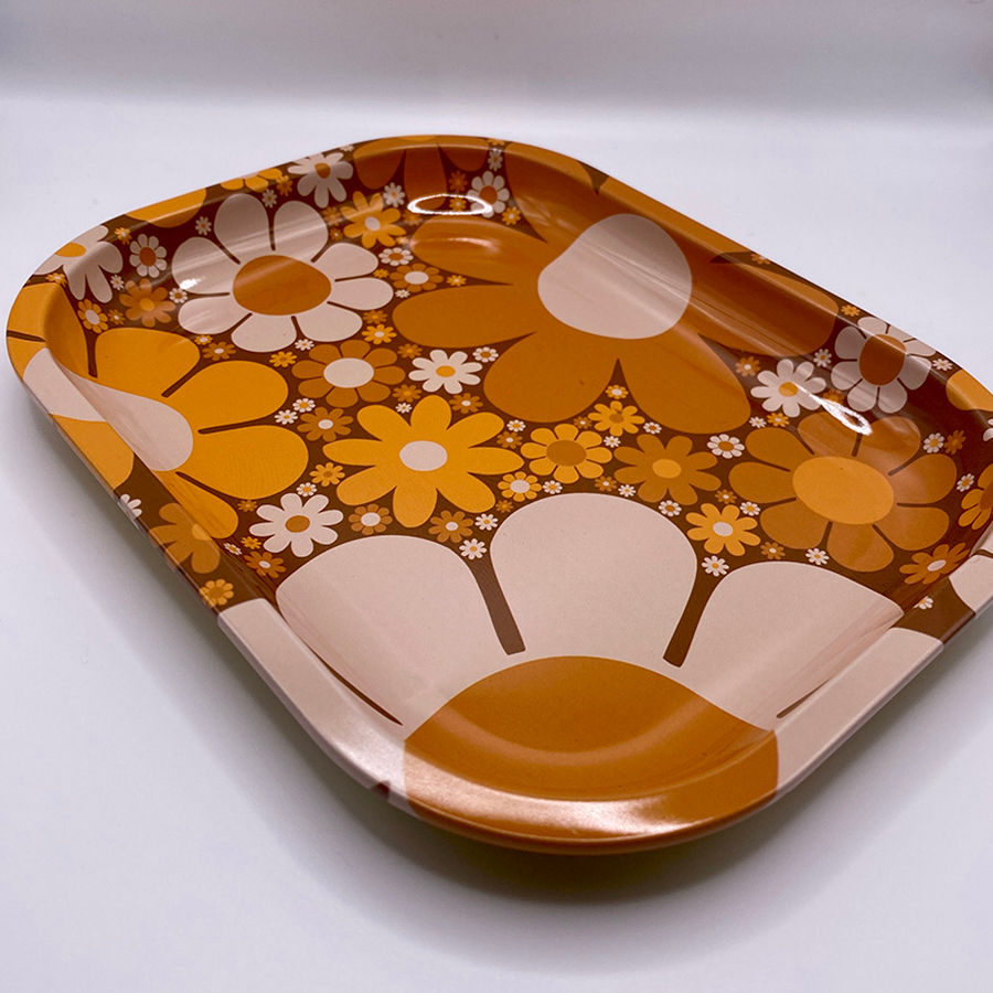 Retro Design metal serving tray
