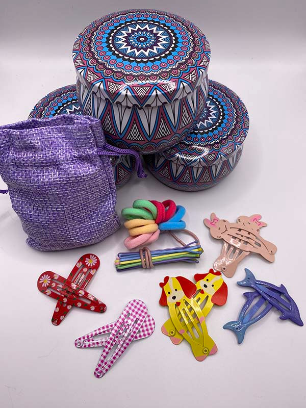 Tinned Hair accessory kits