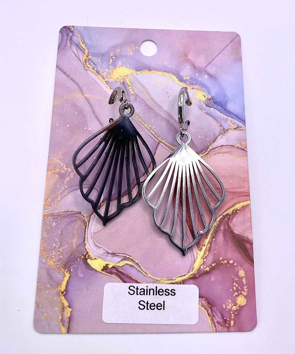 stainless steel nature loving earrings