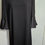 Thumbnail: M&S 3/4 Bell Sleeve Black Dress UK Size 10