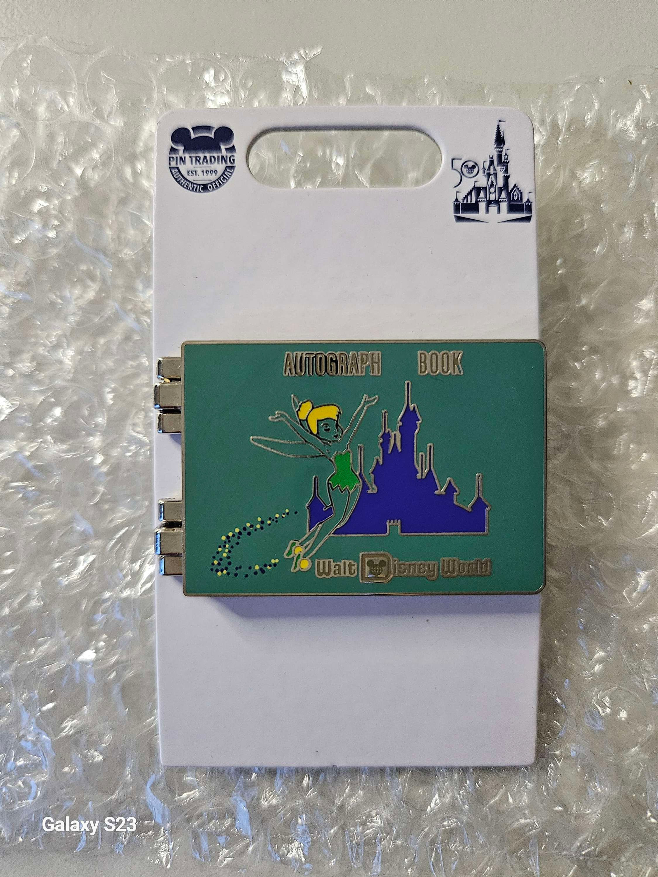 Disney Tinkerbell Signature Hinged Pin