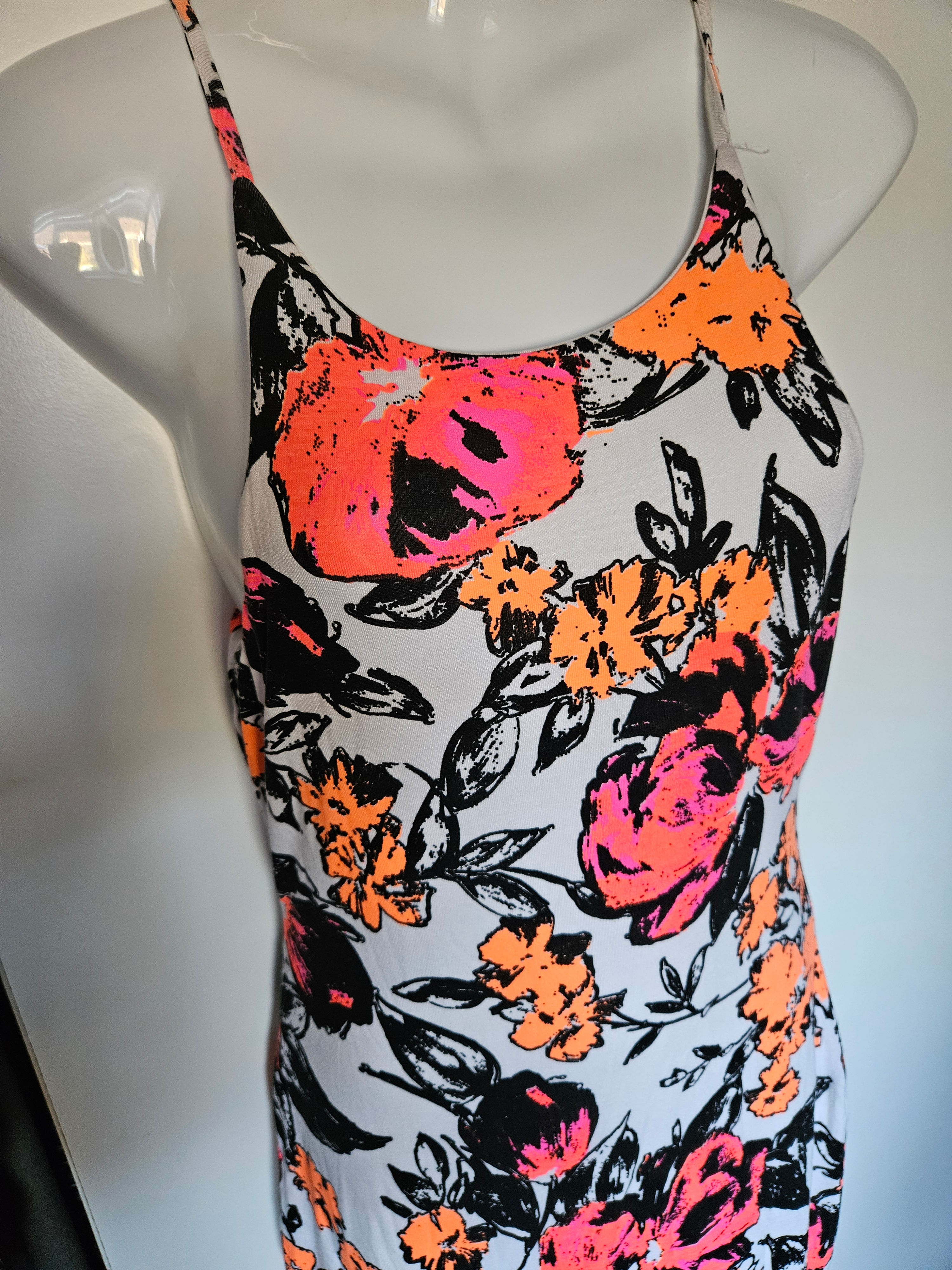 Lustre Long Strappy Summer Dress UK Size 10