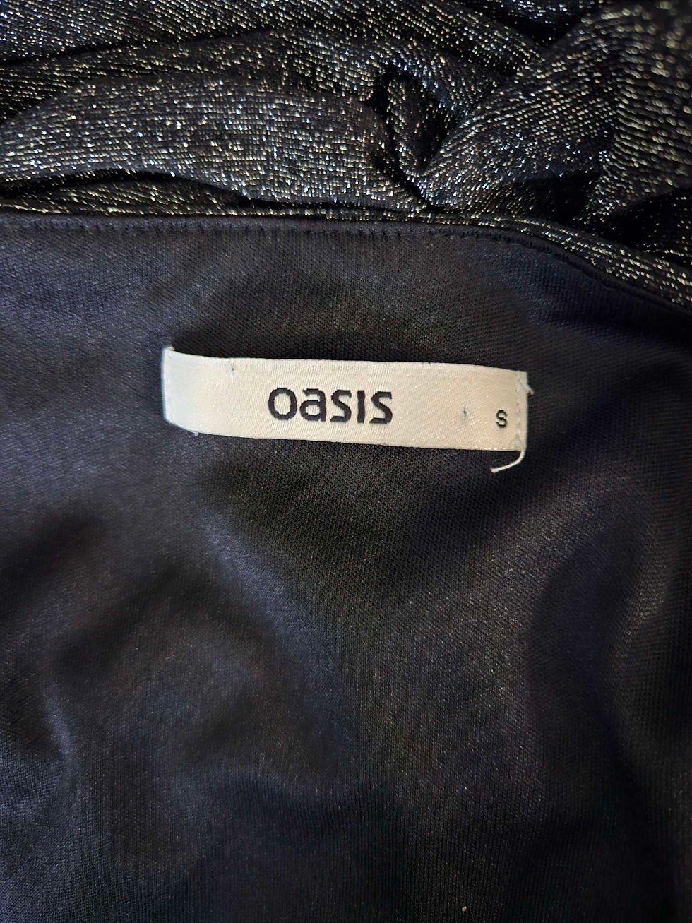 Thumbnail: Oasis Sparkly Midi Dress UK Size S 8-10