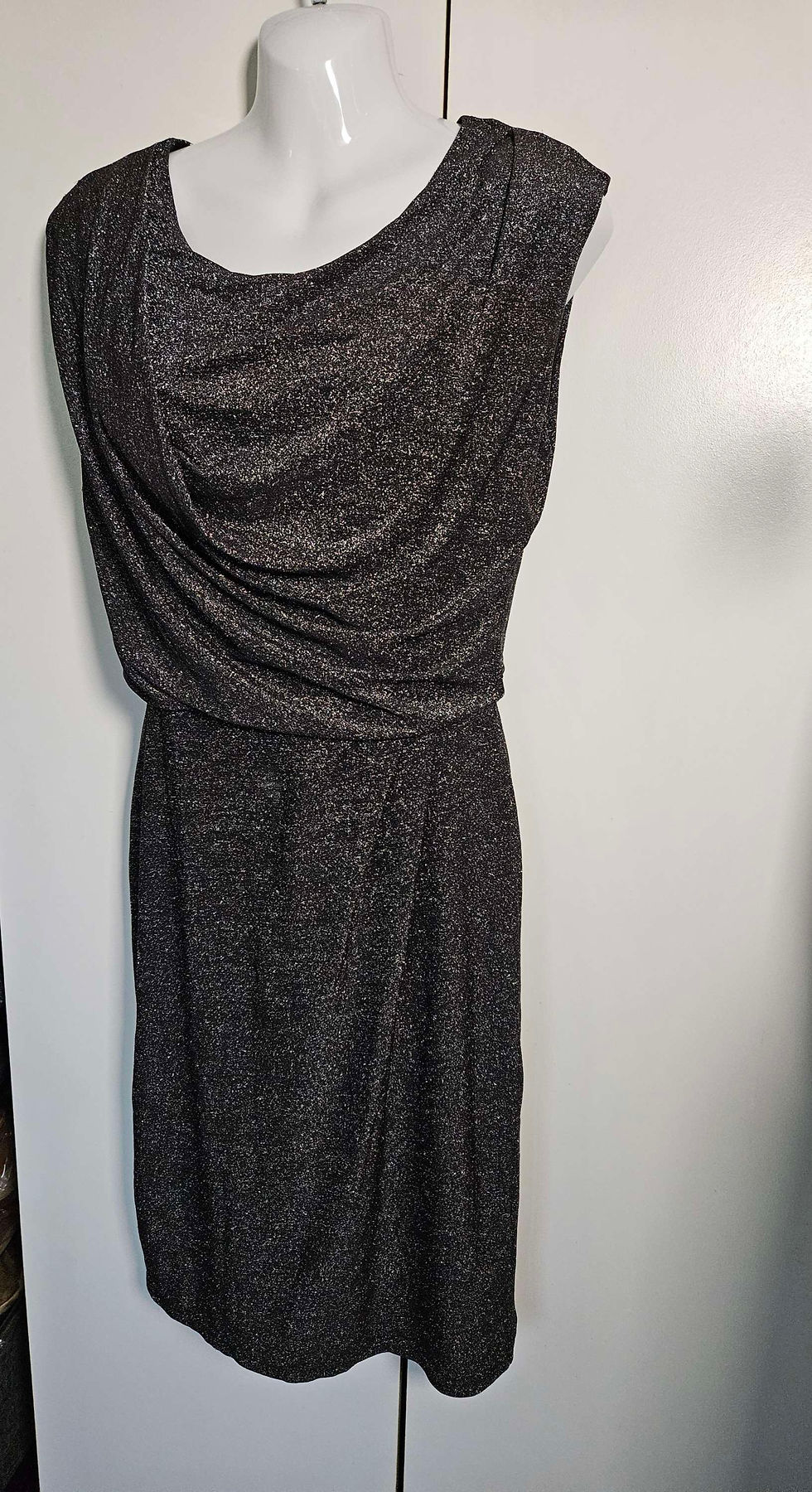 Thumbnail: Oasis Sparkly Midi Dress UK Size S 8-10